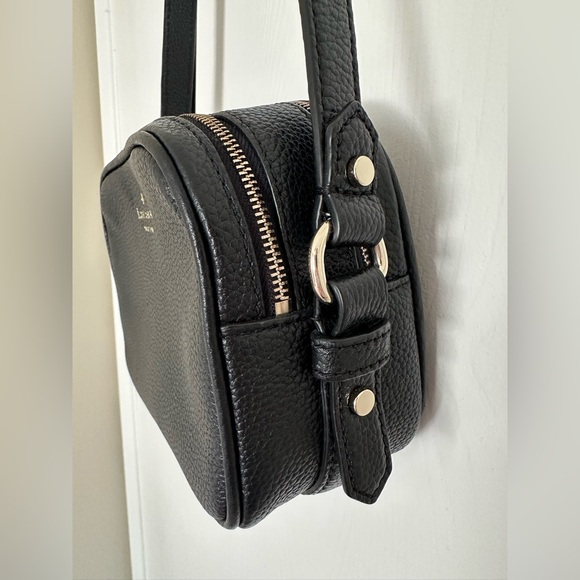 Black Leather Crossbody Bag - Picture 2 of 6